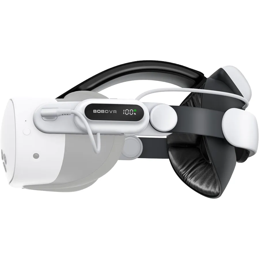 BOBOVR E3 Pro - Correa Elite con batería B100 y salida de audio para Quest 3