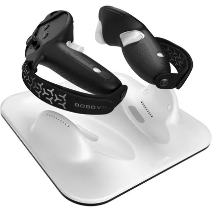 BOBOVR CD3 - Stazione di ricarica wireless per controller, compatibile con Quest 3/3S